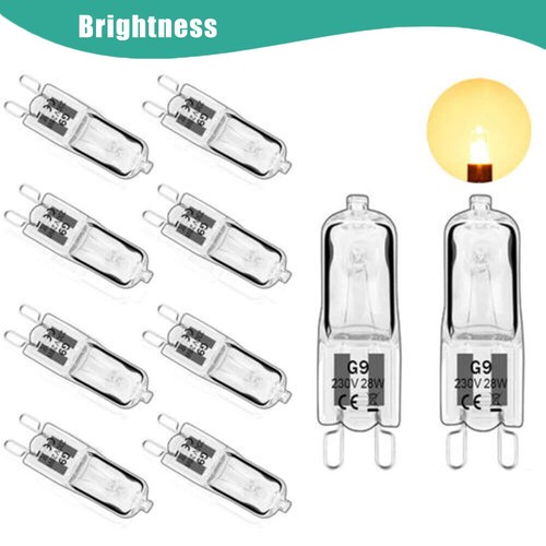 10x halogen bulbs 25w 20w - bulbs,