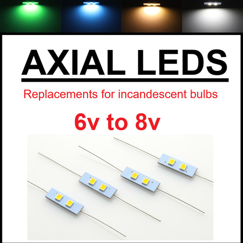 Axial meter lamp bulb - 8v,