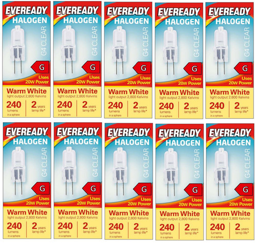 10x halogen capsule bulbs - 10x,