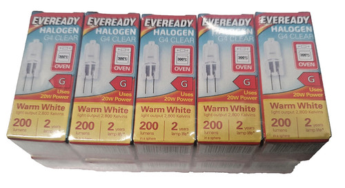 10x halogen capsule bulbs - 10x, g4